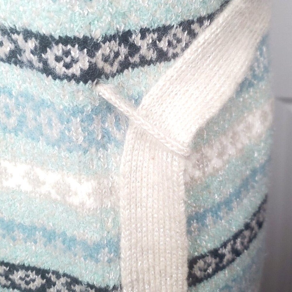 Wool Blend Sweater Jacket Button Front Sweater W/… - image 6